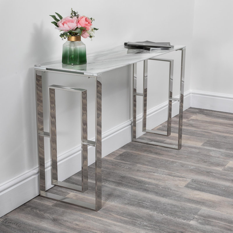 Albany 40cm Glass Top Console Table