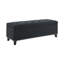 Repose-pieds de rangement 47,5 po, banc de rangement avec charnière de sécurité, repose-pieds capitonné pour le salon, le vestibule, le couloir, le repose-pieds et le support 500 lb-777157523