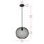 Luminaire suspendu sphère 1 lumière Paxton-32007501