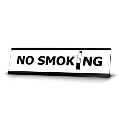 No Smoking Desk Sign