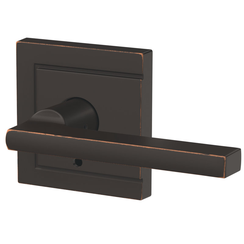 Custom Latitude Non-Turning Lever with Upland Trim, Aged Bronze