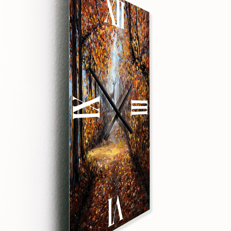 Horloge murale cerf dans le parc, Grand