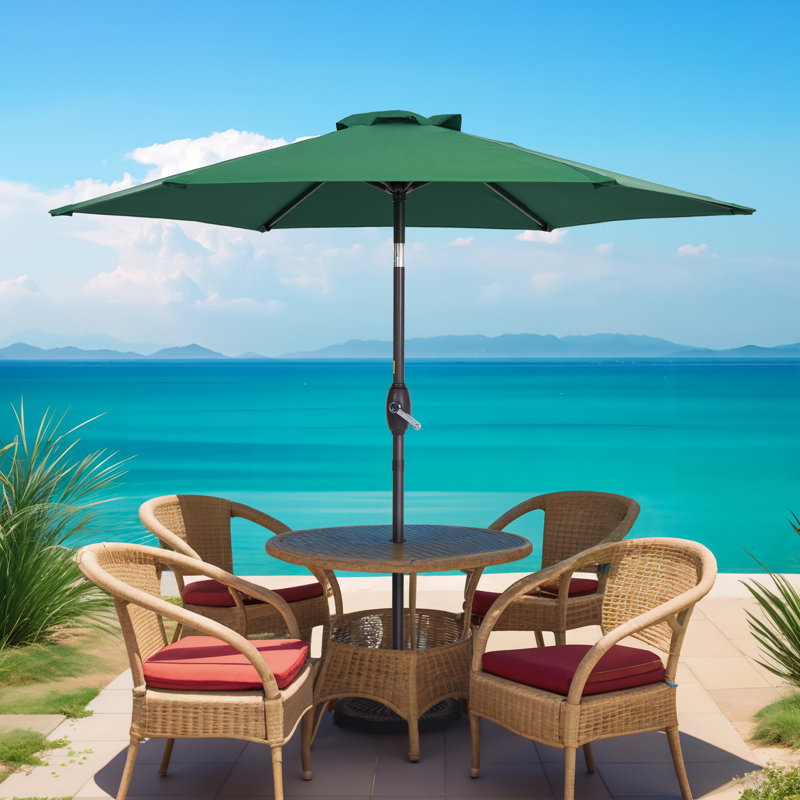 Parasol Sawyer, Vert foncé, 84.6" H x 90" W x 90" D