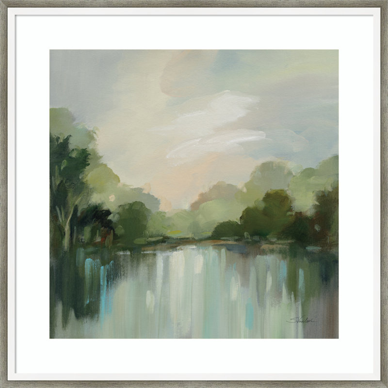 " Cool Spring Day " by Silvia Vassileva, 21" H x 21" W, Gray
