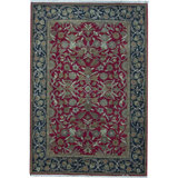 Suruchi Wool Oriental Area Rug in Red/Black