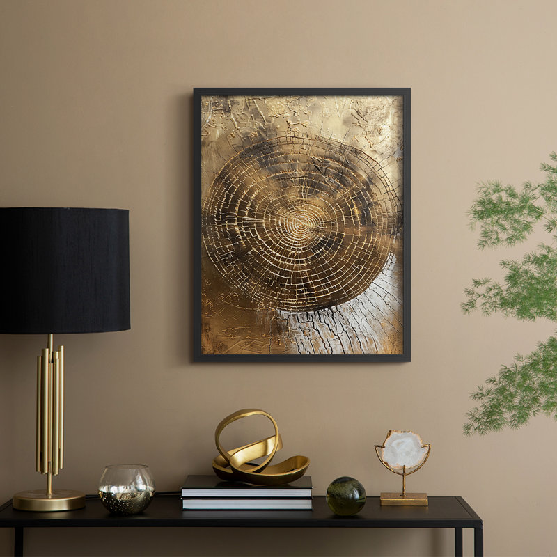 Série ABSTRACT CLxxviii - reproduction encadrée de qualité supérieure - prête à être accrochée - aucun clou requis