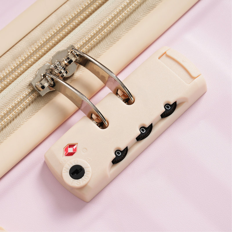 Ensemble de bagage 5 pièces avec ouverture frontale, valise de transport extensible rigide avec roulettes pivotantes, sac de rangement pour porte-gobelet USB et porte-gobelet TSA Lock