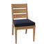Algarve Teak Patio Dining Chair with Cushion (Set of 2)-1351656942