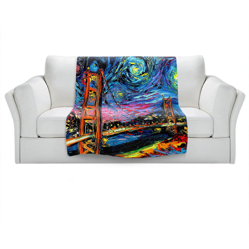 Hand Woven Throw Blanket, 51" x 60"