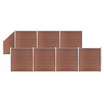 Naman 185.42 cm H x 516 cm W Fence Panels Fencing