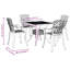 5 Piece Garden Dining Set Cast Aluminium-758381669