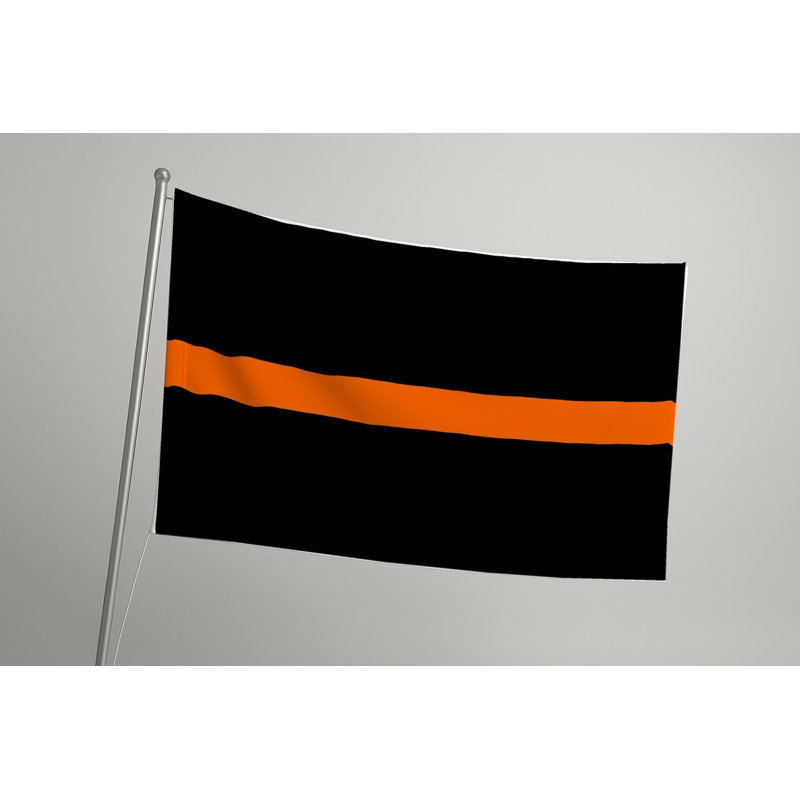 Drapeau de ligne mince orange, 24" H x 36" W