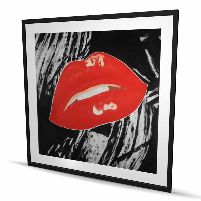 «Kissable brillant», reproduction d'art | Décoration rétro rétro Pop Art