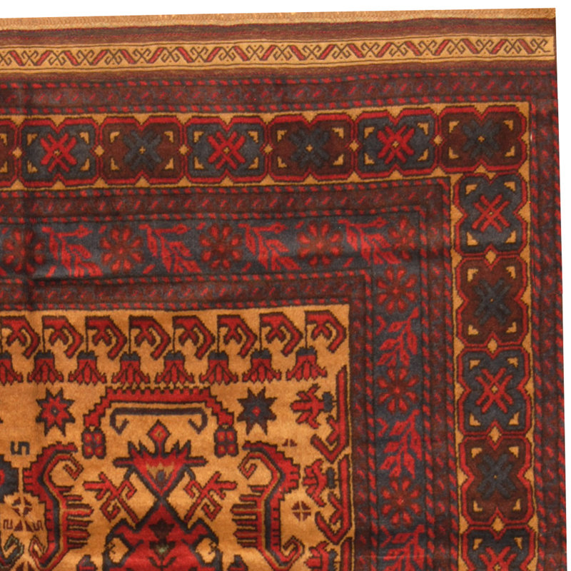 Tapis ivoire / bleu marine Hartstein