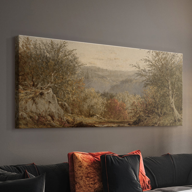 Série paysage - DCCLIV - Toile tendue avec châssis - Prêt à accrocher, H 12 po x l 30 po