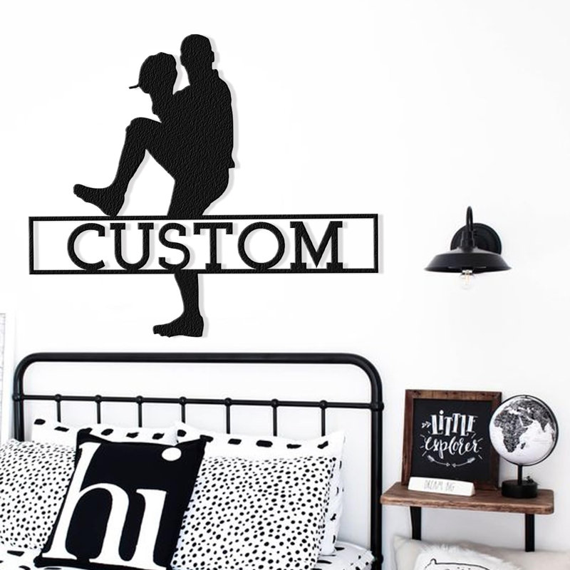Sports Wall Decor, 12" H x 12" W x 0.05" D, Yes