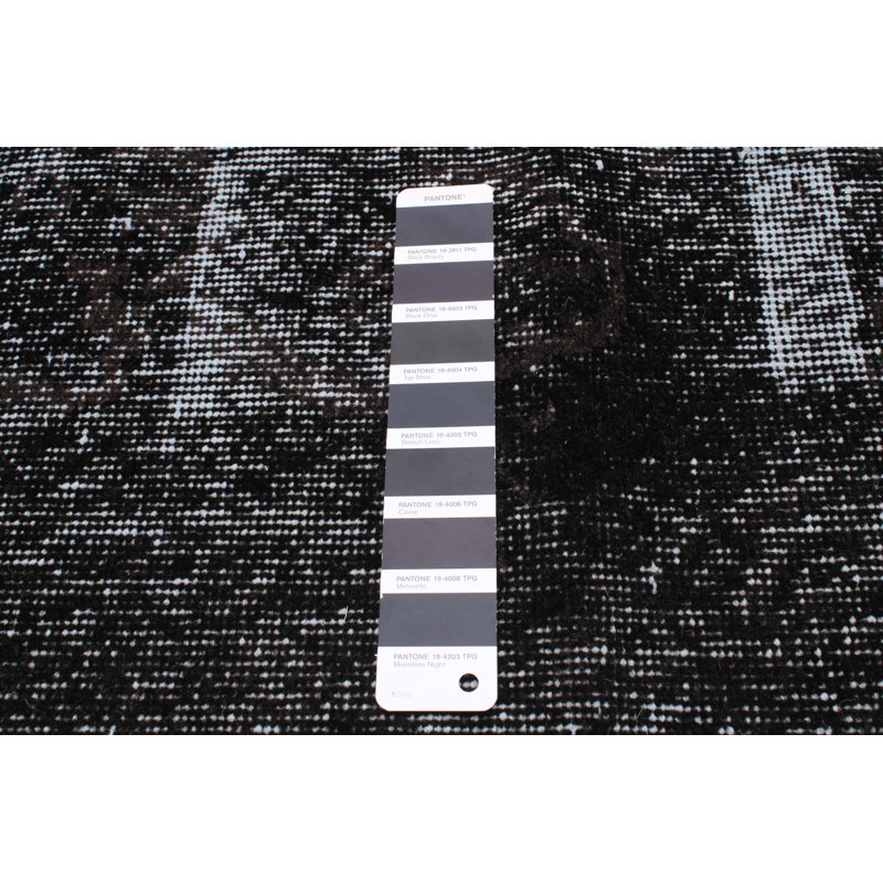 Tapis noir à transition de couleur 6 pi 10 po x 10 pi 1 po
