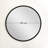 Modern Black Wall Mirror, 23.6 x 23.6 x 0.9 inches | 100% Metal Construction, Assembled and Ready to Hang | Stylish Solid Color Design, Perfect for Home Decor & Contemporary Spaces