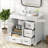 Modern Single Bathroom Vanity with Ceramic Top, Drawers and Cabinet