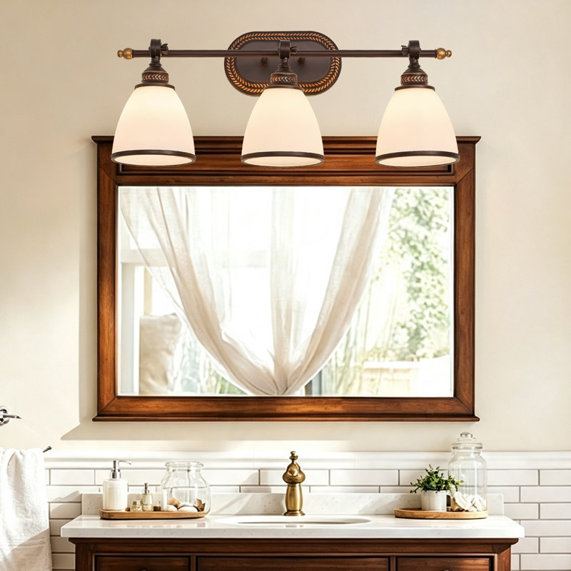 Éclairage de salle de bain à 3 lumières à intensité variable, 3-Light