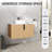 30" Wall Mounted Single Bathroom Vanity with Ceramic Sink-877334085