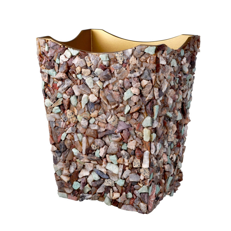 Mojave Stone Wastebasket