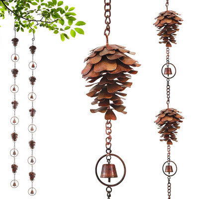 3.5 Feet Pinecone Shaped Rain Chain