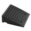 Rampe de bordure en caoutchouc 20,47 po x 20,47 po x 9,84 po, paquet de 2 rampes de bordure en caoutchouc noir, capacité de 7 000 lb avec canal de drainage pour garages