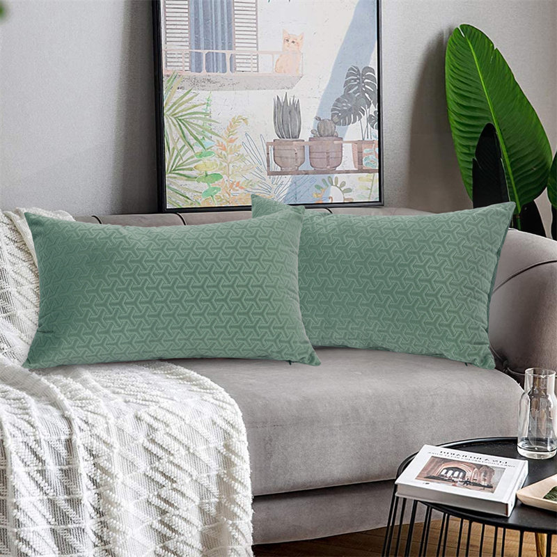 Kobina Pillow Cover, Green