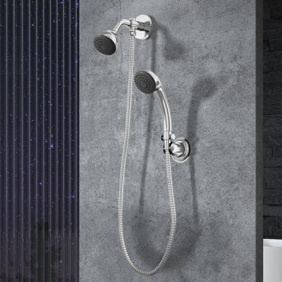 Wall Mounted Shower Set With Handheld Shower (Valve Not Included)