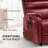  Dual Motor Lay Flat Power Lift Recliner Chair for Elderly, Breathable Faux Leather Electric Lift Chairs for Adults, 400lbs Heavy Duty Power Recliner with Heat and Massage, SLRY003061, Burgundy-129176067-129176065
