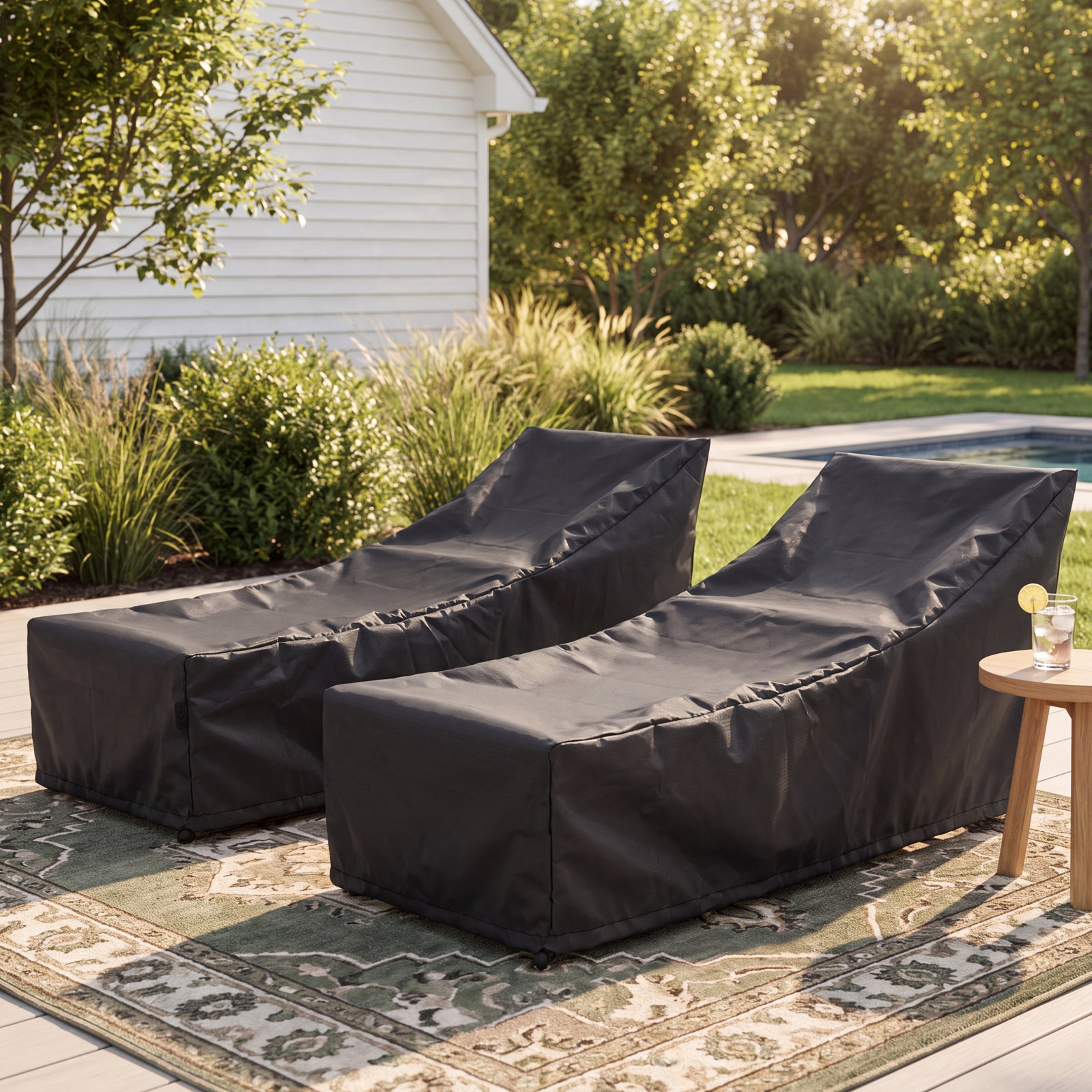 Almita Outdoor Patio Chaise Lounge Cover