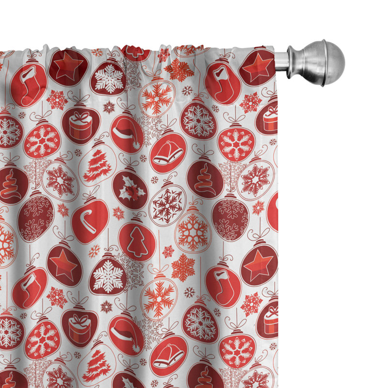 Semi-Sheer Rod Pocket Curtain Panels, 28" x 84"