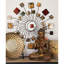 Décoration murale en métal multicolore Sunburst