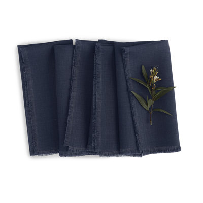 Fringe - 100% Pure Linen Dinner Napkins