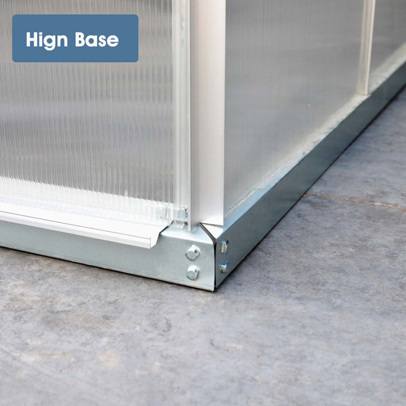 Serre en aluminium, H 97 po x l 120 po x P 142 po