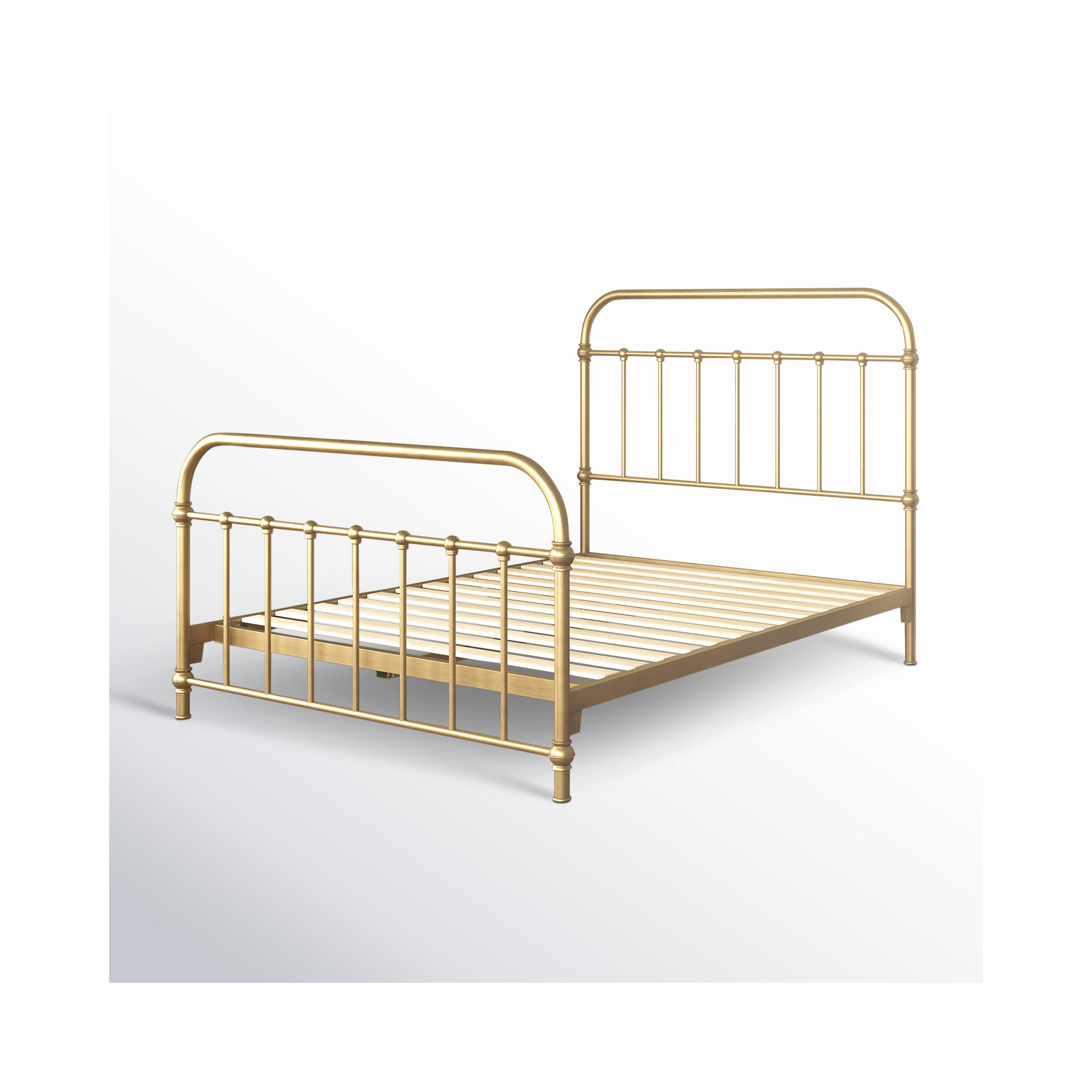 Niles Metal Bed, Antique Bronze, Queen