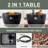 Pauland Round Concrete Propane Smokeless Fire Pit Table With Hidden Fuel Tank-122269199
