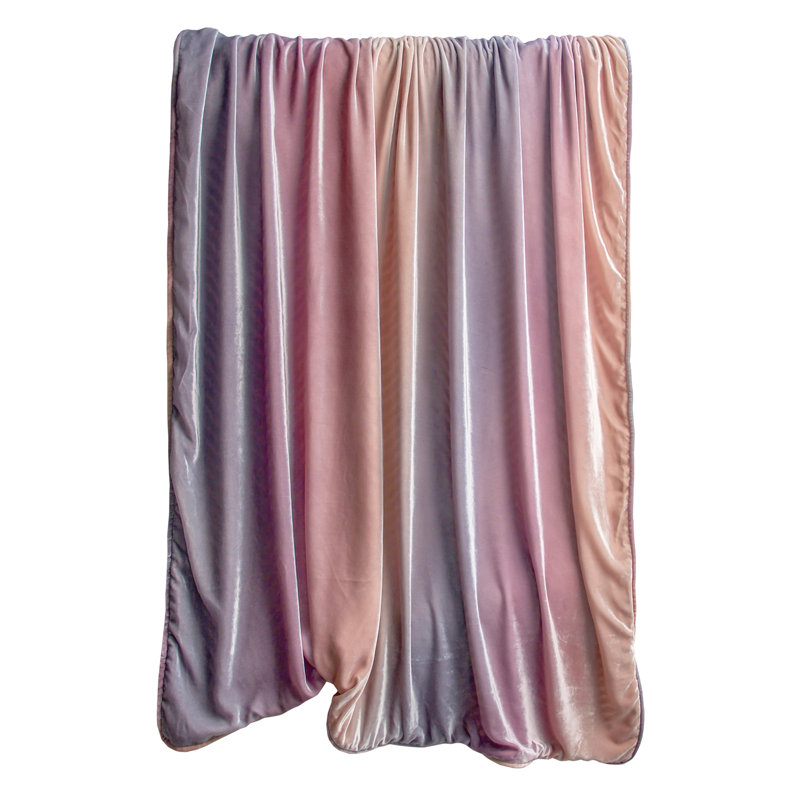 Ombre Velvet Throw, 74" L x 52" W, Opal