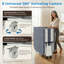 Lit escamotable à 4 sections avec matelas, lit d'invité portable avec roulettes pivotantes verrouillables-421083344-421083345