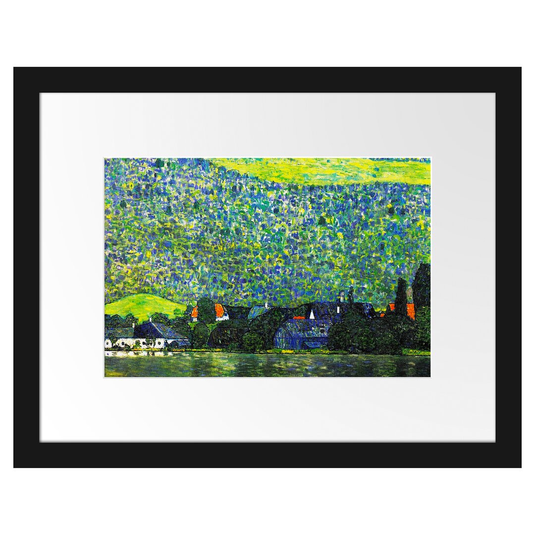 Gerahmter Kunstdruck Litzlberg on Lake Attersee von Gustav Klimt