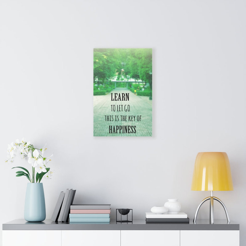 Learn to Let Go 1 Piece Wrapped Canvas Wall Art, 46cm H x 30cm W