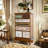 Vintage Solid Wood Hand-painted Accent Chest