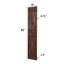Porte de grange double pliante en bois massif de style K avec ensemble de quincaillerie - Assemblage requis-101127212-101127214
