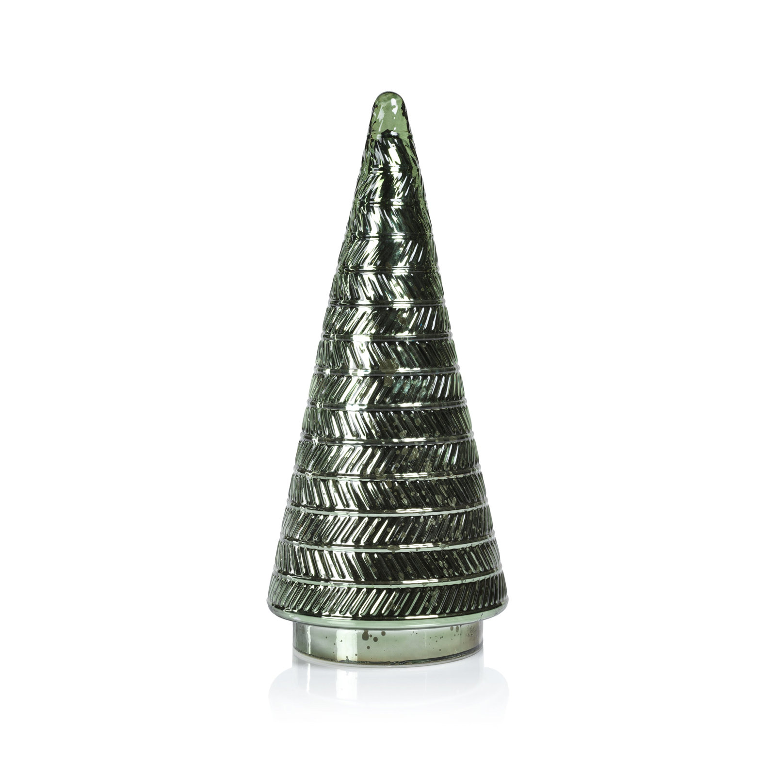 Tabletop Christmas Tree Decor, Green, 17.25" H x 7.5" W x 7.5" D