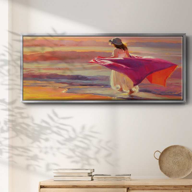 «Catching the Breeze» - Toile encadrée, H 20 po x l 50 po