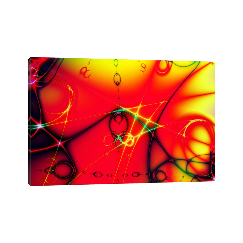 Fire Ball - Wrapped Canvas Print, 20.32cm H x 30.48cm W x 1.905cm D
