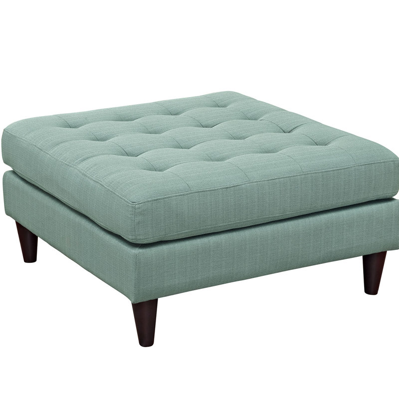 Grand repose-pieds en tissu Empress de Modway, Polyester bleu lagon