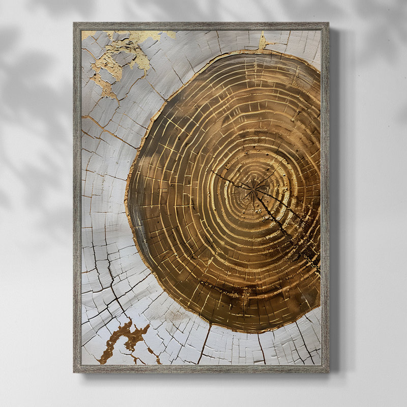 ABSTRACT Series CXLII, reproduction encadrée - bois massif, H 11 po x l 9 po