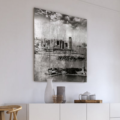 New York Skyline A - impression sans cadre sur verre